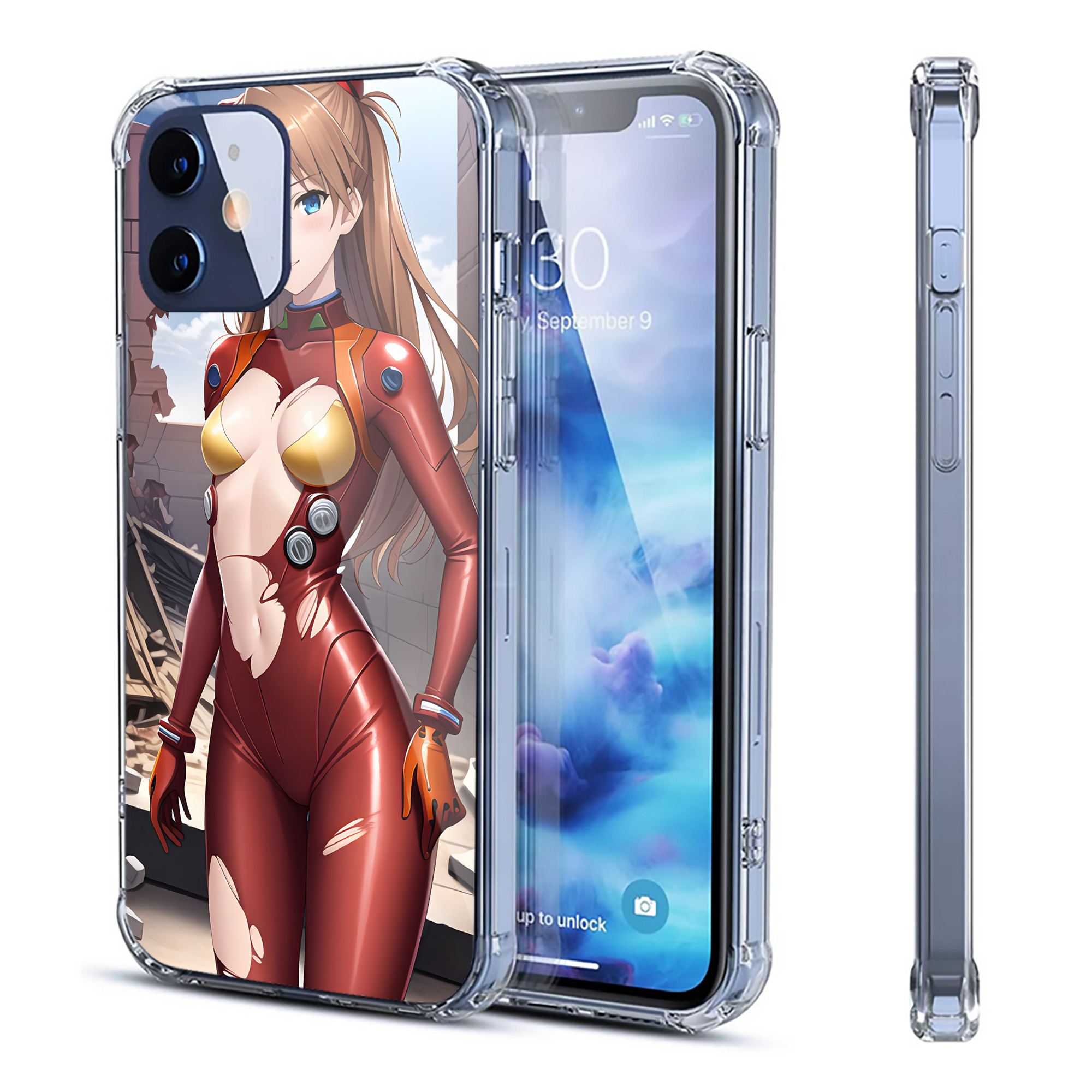 （画像用） EVA 新世紀エヴァンゲリオン 【iPhone 12シリーズ対応】透明スマホケース（クリアソフトケース）
